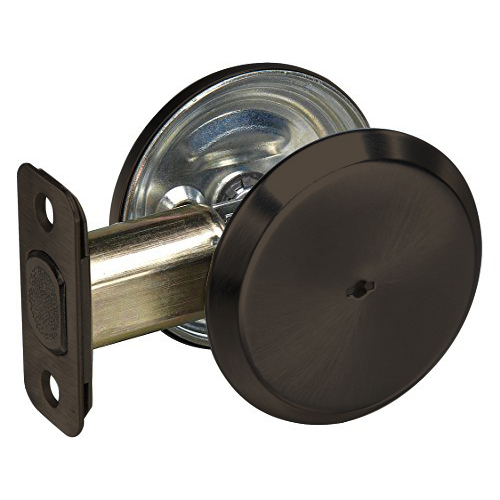 Grade 1 Heavy Duty One-Sided Thumbturn Deadbolt With Blank Plate Oil Rubbed Bronze