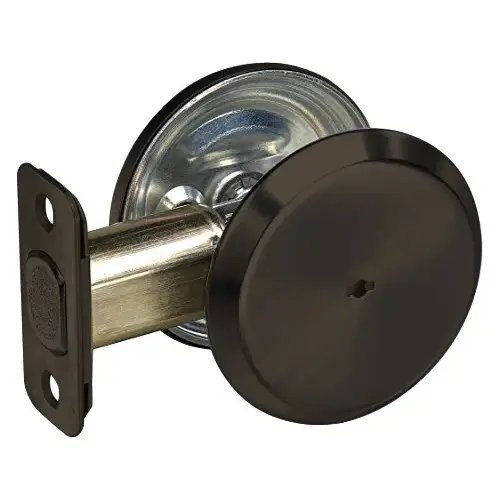 Grade 1 Heavy Duty One-Sided Thumbturn Deadbolt With Blank Plate Oil Rubbed Bronze