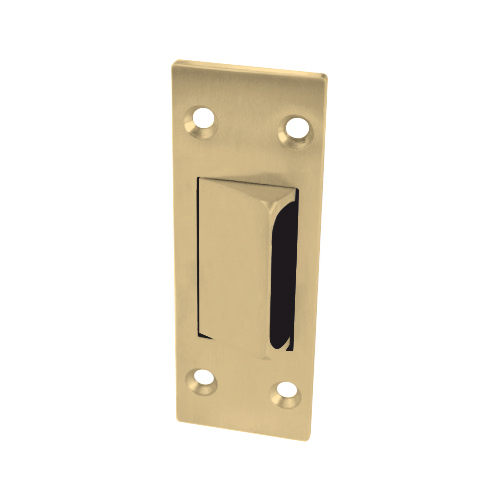 Stand Alone Rescue Stop For Converting Double Acting Center Hung Door To Single Acting Bright Brass