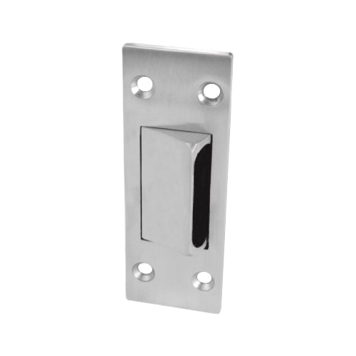 Stand Alone Rescue Stop For Converting Double Acting Center Hung Door To Single Acting Bright Stainless Steel