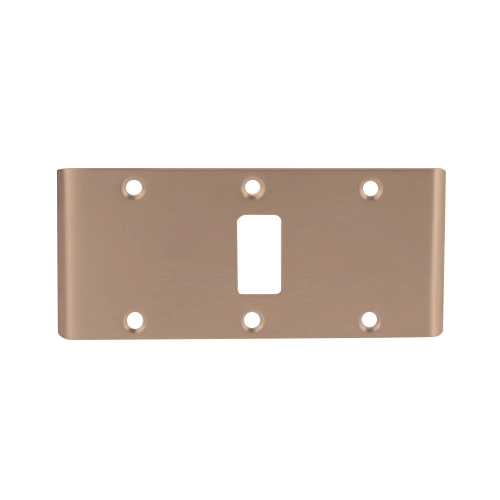 International Door Closers DS4510-US10 Double Lipped Strike Cylindrical Latch For Center Hung Door Satin Bronze