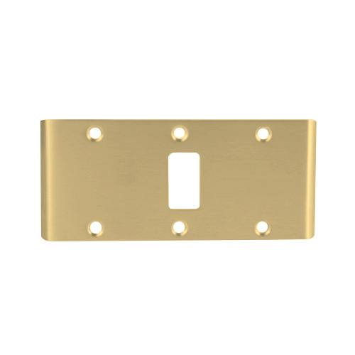 Double Lipped Strike Cylindrical Latch For Center Hung Door Bright Brass