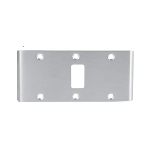 Double Lipped Strike Cylindrical Latch For Center Hung Door Satin Stainless Steel