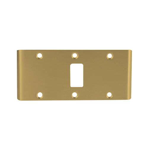 International Door Closers DS4510-US4 Double Lipped Strike Cylindrical Latch For Center Hung Door Satin Brass