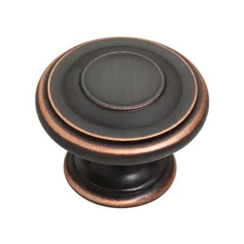 Harmon Cabinet Knob, Bronze & Copper, 1-3/8-In.