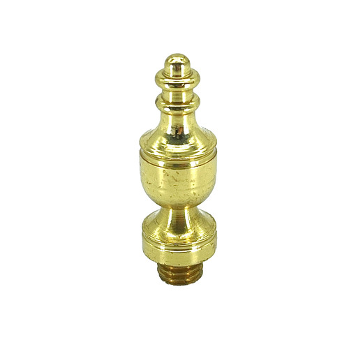 Deltana DSUT3 Urn Tip Decorative Finials For Hinges 1-3/8" Polished Brass