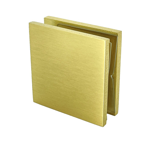 Satin Brass Square Wall Mount Movable Transom Clamp