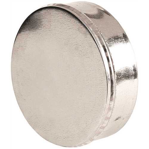 3 in. Round Duct Cap Silver