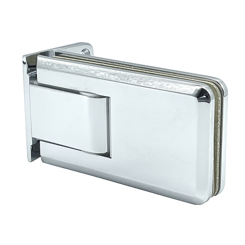 Brixwell H-CGTW-OP-C Crown Series Wall Mount Hinge With Offset Back Plate Polished Chrome