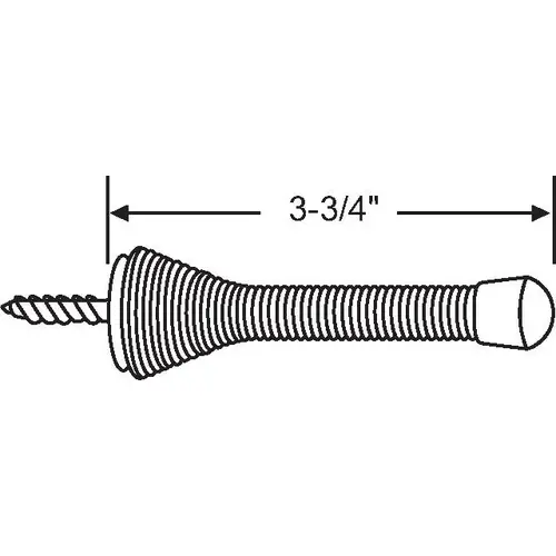 3-3/4in DOOR STOP SATIN NICKEL