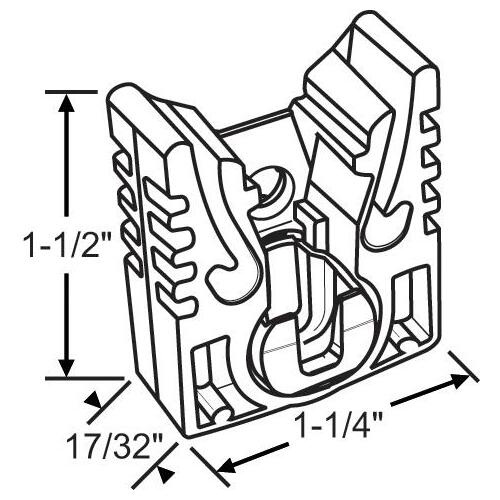 Brixwell 96aa-66-8 1/2in Pivot Lock Shoe Cream Break Pad Extension 105