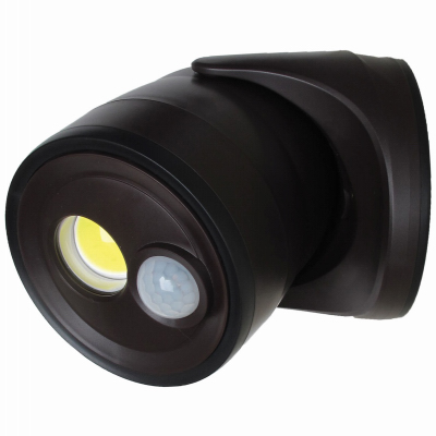 Fulcrum 33001-107 Security Light, LED Lamp, 400 Lumens, Bronze Fixture