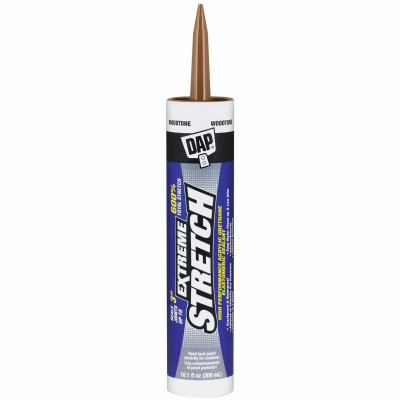 DAP 7079818706 EXTREME STRETCH Premium Elastomeric Sealant, Woodtone, 24 hr Curing, 40 to 100 deg F, 10.1 fl-oz