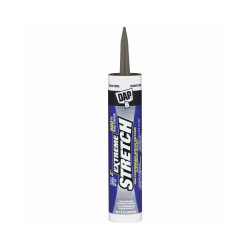 EXTREME STRETCH Premium Elastomeric Sealant, Iron Stone, 24 hr Curing, 40 to 100 deg F, 10.1 fl-oz