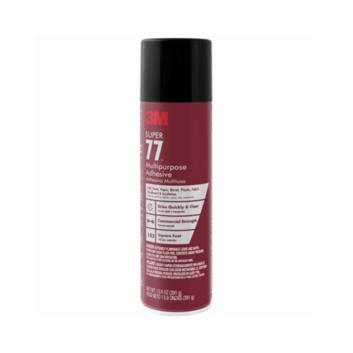 3M 77-DSC Super Multi-Purpose Spray Adhesive, Colorless, 13.8 oz Aerosol Can