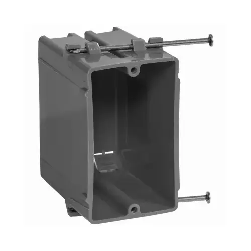 GB BOX-NS20 Switch/Outlet Box, Standard Outlet, 1-Gang, 4-Knockout, PVC ...