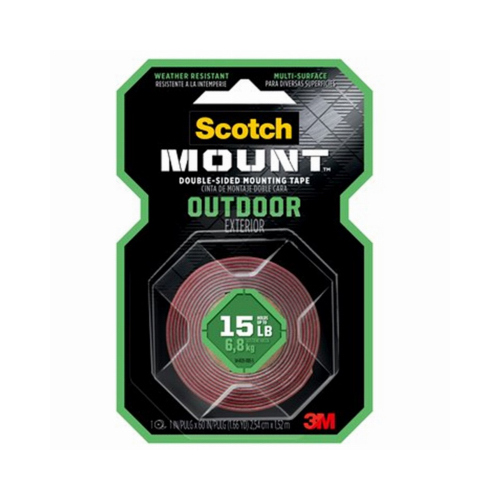 SCOTCH 411H-MED Mounting Tape Mount Double Sided 1" W X 175" L Gray Gray