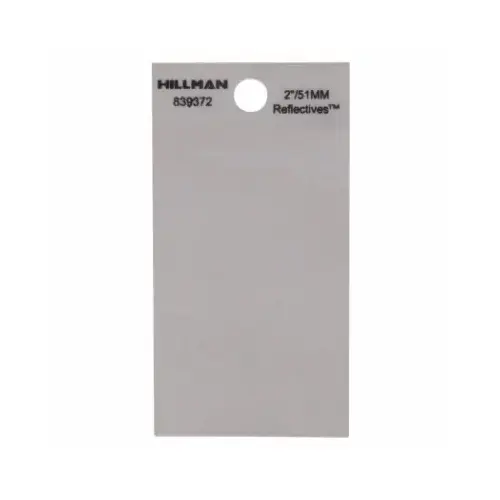 Full Spacer 2" Reflective Black Mylar Self-Adhesive Blank - pack of 6