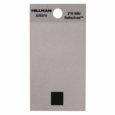 Hillman 839374 Special Character 2" Reflective Black Vinyl Self-Adhesive Period