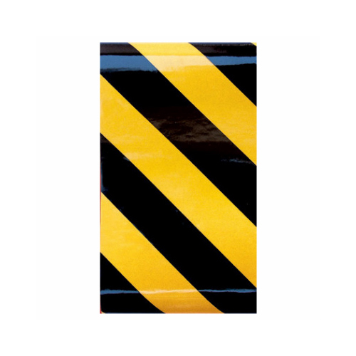 Reflective Safety Tape 2" W X 24" L Black/Yellow Black/Yellow