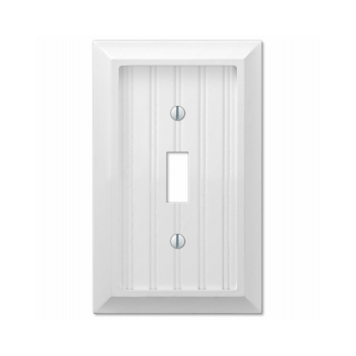 Amerelle 279TW Wall Plate White 1 gang Wood Toggle White