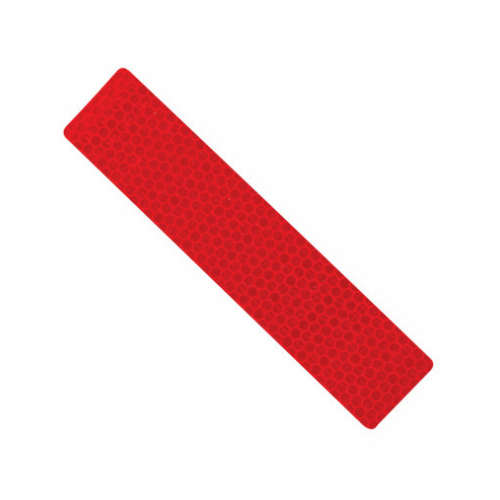 Reflective Safety Tape 1.3" W X 6" L Red Red