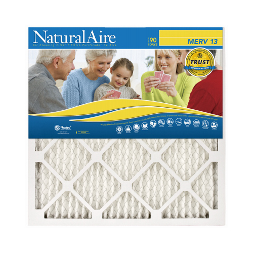 Air Filter 16" W X 25" H X 1" D Polyester Synthetic 13 MERV Pleated