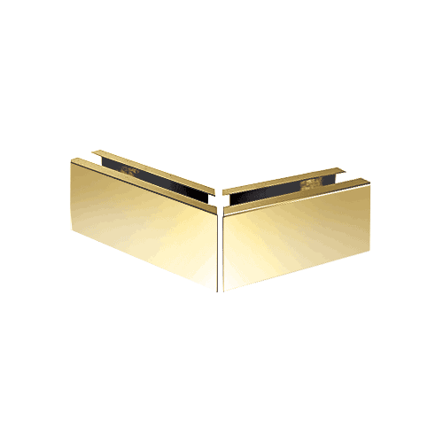 Polished Brass 12" Mitered 135 Degree Corner Cladding for L68S Series Laminated Square Base Shoe