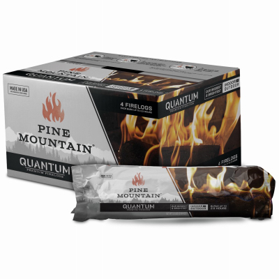 Pine Mountain 800-000-186 Fire Log Quantum 2.5 hr 4 pk 22 lb