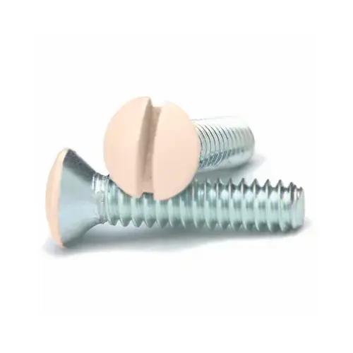 Wall Plate Screws, Ivory, 1/2-In   pack of 10