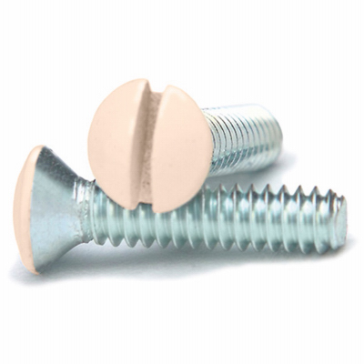 Amerelle PSIV Wall Plate Screws Ivory Steel Ivory