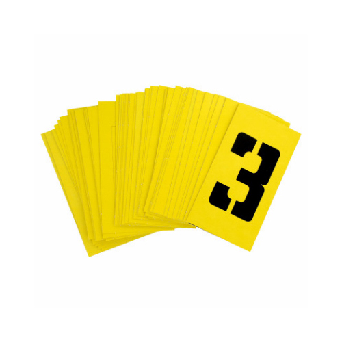 Stencil Set 3" Card Stock Heavy Duty Yellow