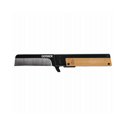 Folding Knife Quadrant Bamboo Brown 7CR17MOV Steel 5.2"