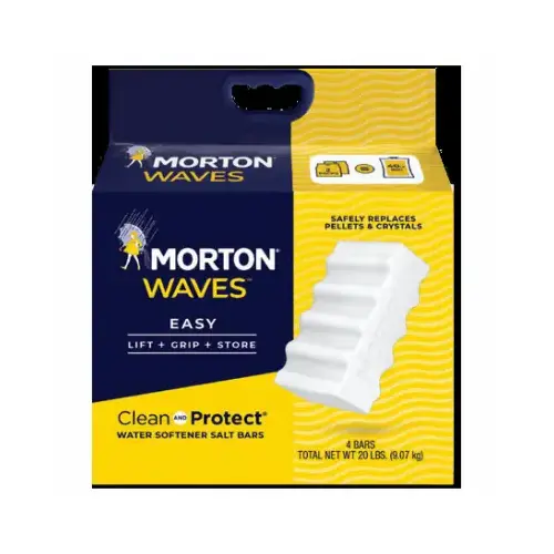 Morton 2505 Waves Clean and Protect 20 Lb. Water Softener Salt (4-Pack)