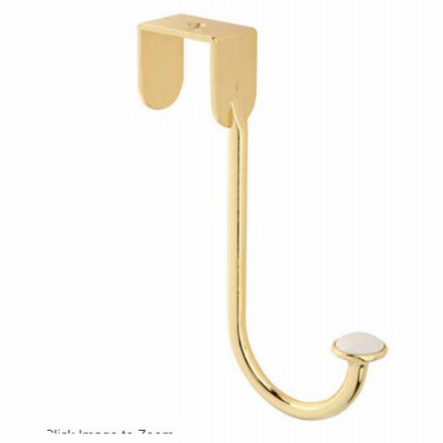 National Hardware N331454 V168 Over Door Hook Brass Finish