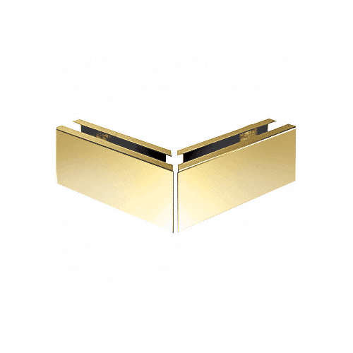 Polished Brass 12" Mitered 90 Degree Corner Cladding for L68S Series Laminated Square Base Shoe