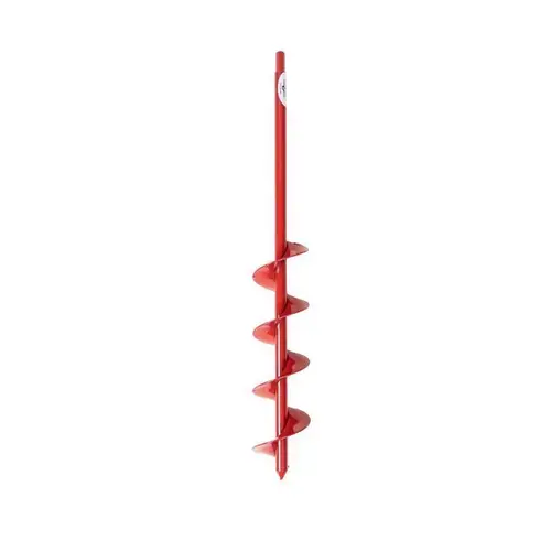 Power Planter 324H-RED Bulb Auger Drill Bit 24" Steel Red