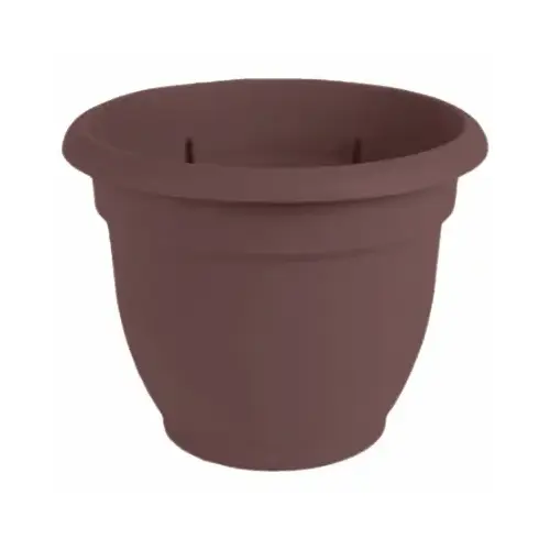 Ariana Series Planter, 13 in W, 13 in D, Round, Plastic, Merlot