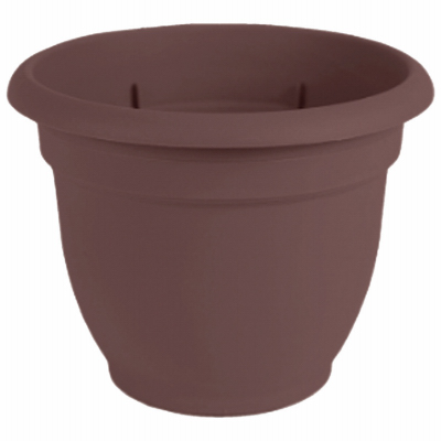 Bloem AP0657 Ariana Series Planter, 6-1/2 in W, 6-1/2 in D, Round, Plastic, Merlot