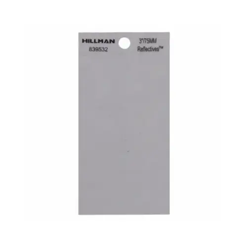 Reflective Adhesive BLANK, Thin Cut, Vinyl, 3-In. - pack of 6