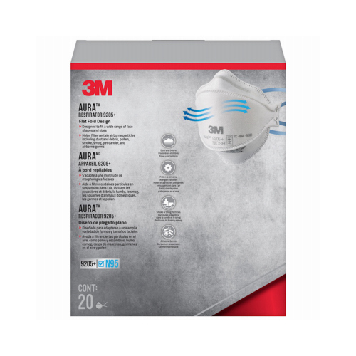 3M 9205P20DC Aura N95 Particulate Respirator Mask, N95 pack of 20