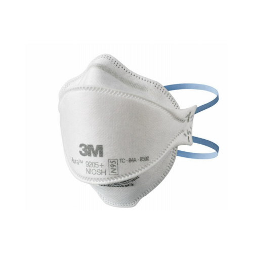 Aura Series 3-Panel Particulate Respirator, One-Size Mask, N95 Filter Class, 95 % Filter Efficiency, White - pack of 3