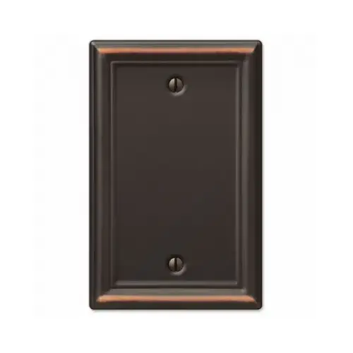 Chelsea Wall Plate, Aged Bronze, Steel, 1 Blank