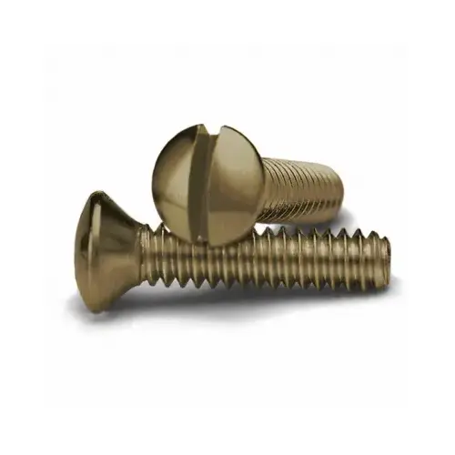 Wall Plate Screws, Antique Bronze, 1/2-In - pack of 10