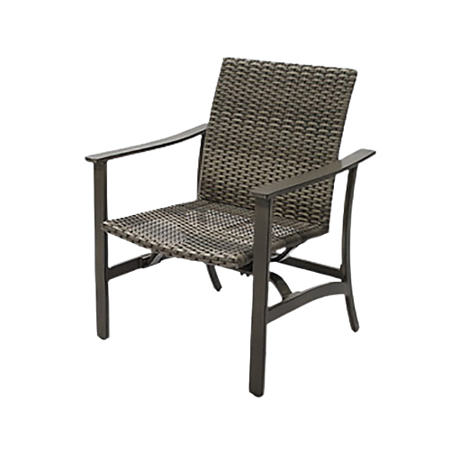 Catania Deep Seating Rocker Chair, Wicker Over Aluminum Frame