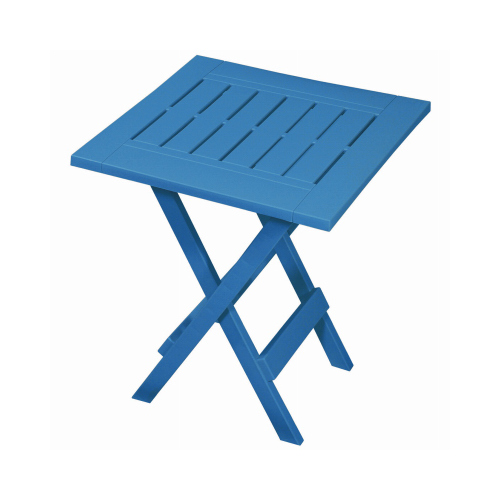 Gracious Living 14231-6PDQ Resin Folding Table, Island Blue