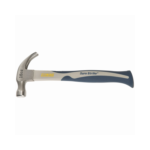 Estwing SSCF16C SureStrike 16-oz. Curved Claw Hammer, Ergonomic Carbon Fiber Handle