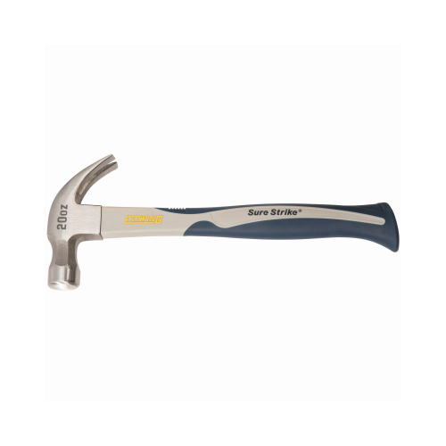 SureStrike 20-oz. Curved Claw Hammer, Ergonomic Carbon Fiber Handle