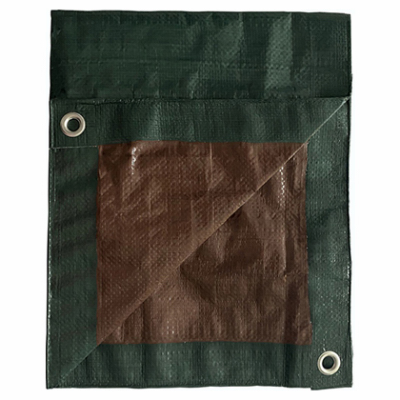 ITM CO. LTD MD-GT-GB-1620 Storage Tarp Cover, Green/Brown Polyethylene, 16 x 20-Ft.