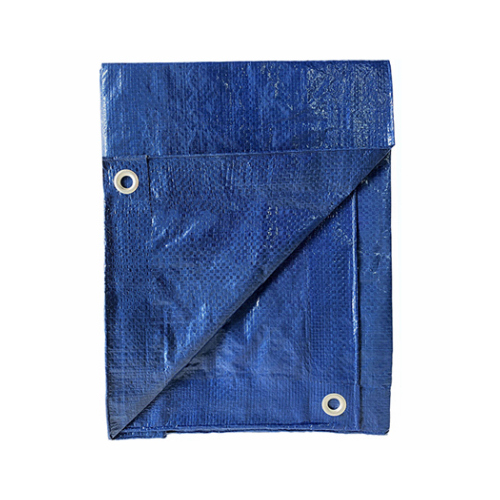 Storage Tarp Cover, Light Blue Polyethylene, 12 x 16-Ft.